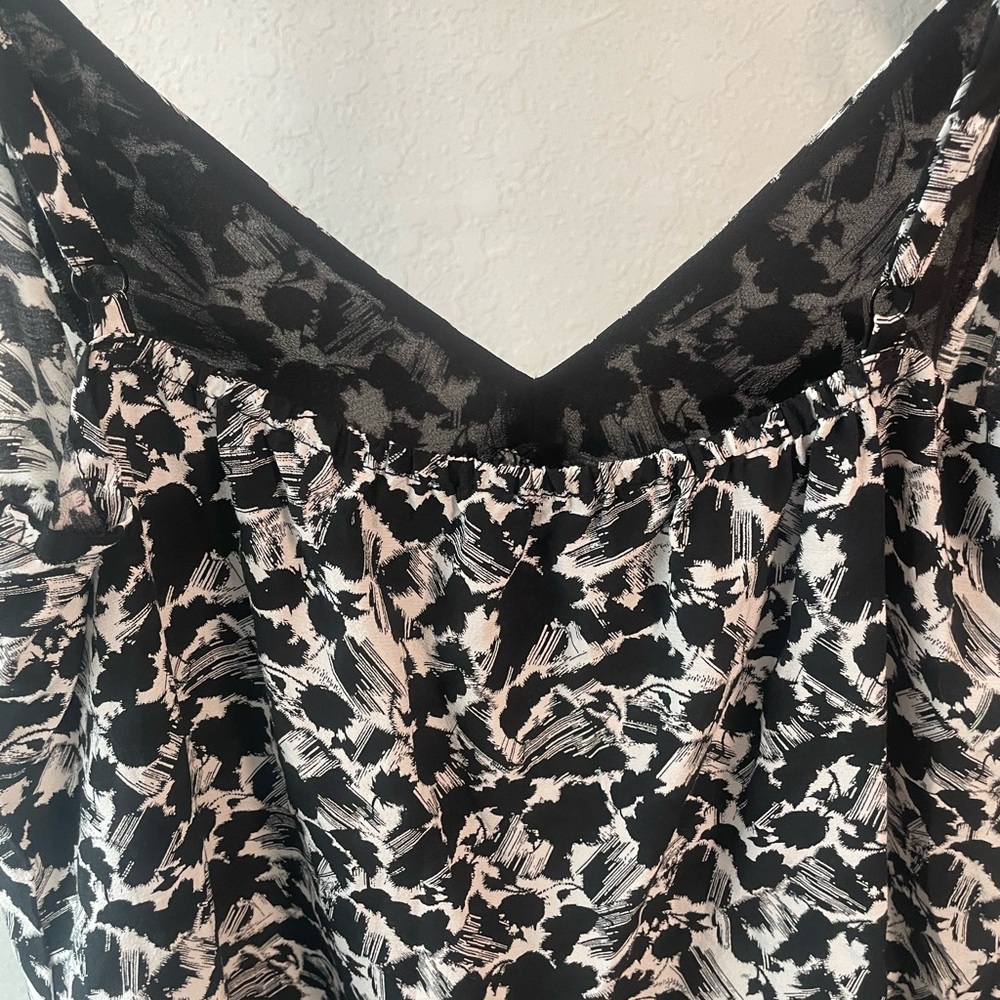 Madewell Black and White Patterned Cami - Picture 7 of 10